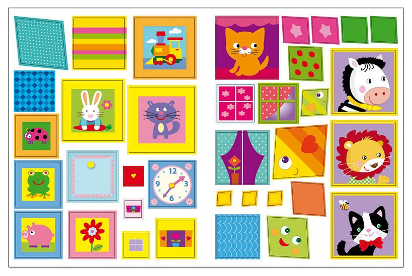 Геометрические наклейки. Квадрат