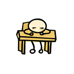 tired pupil icon