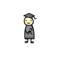 graduated boy icon