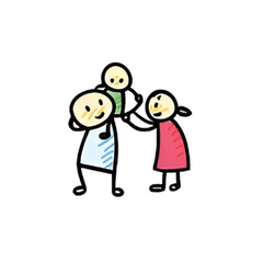 happy family icon