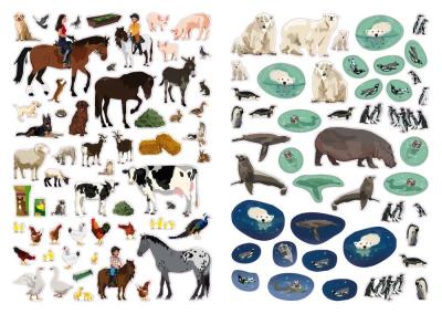 Моя книга наклеек. Животные мира