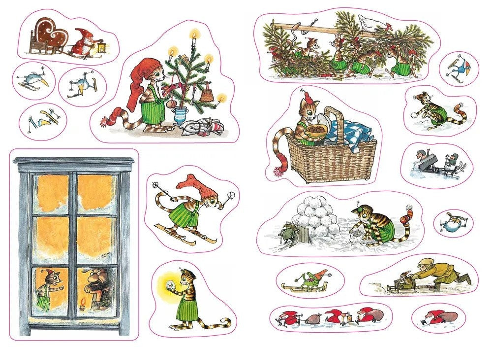 Петсон и Финдус. Рождественские головоломки (+наклейки) 9785001142690