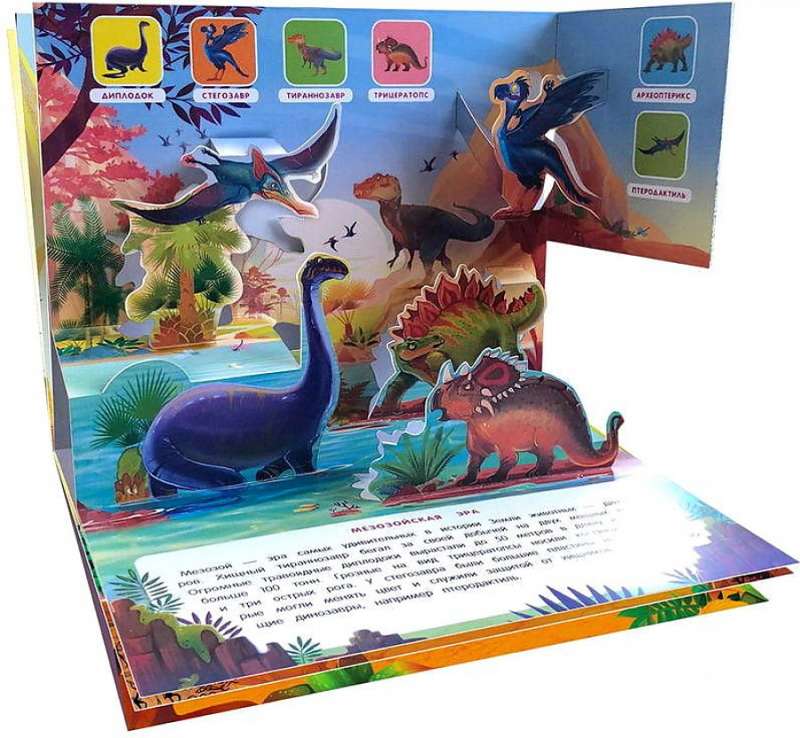 Динозавры. Книжка-панорамка null - 3