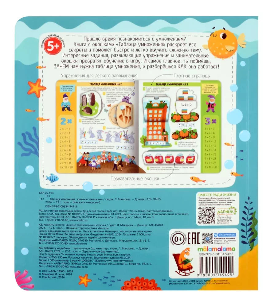 Таблица умножения null - 1