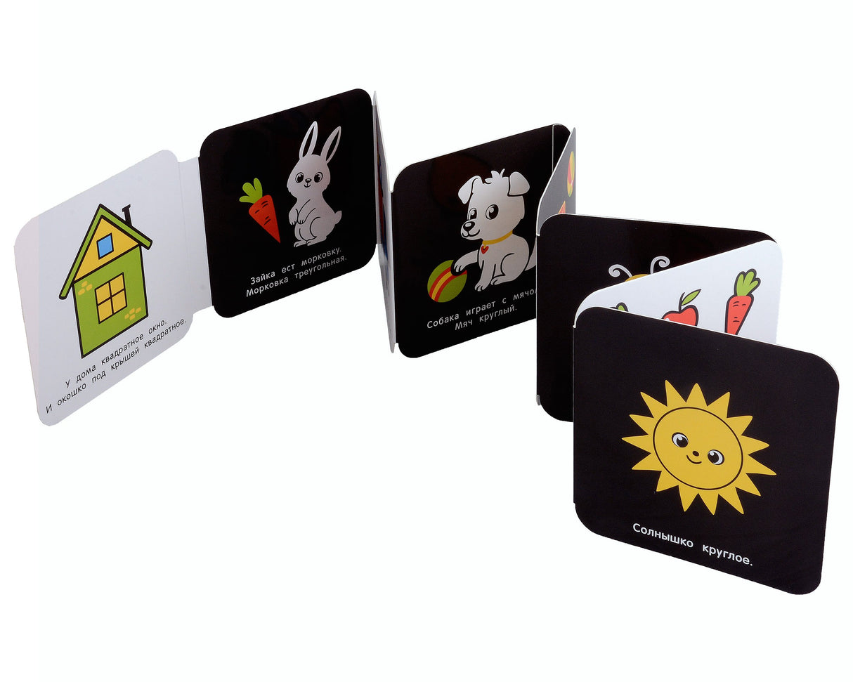 Черно-белые книги для развития зрения. Посмотри, малыш! Уровень 3. От шести месяцев 978-5-353-10736-1 - 2