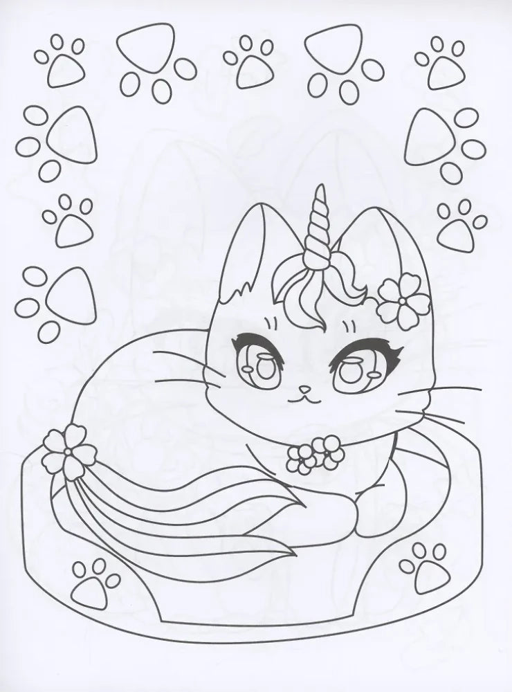 Раскраски аниме. Котики 9785431542572