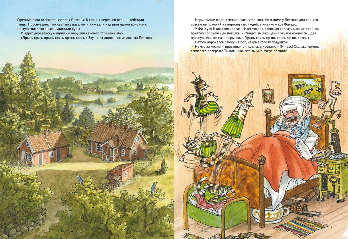 Иллюстрация из книги Финдус переезжает