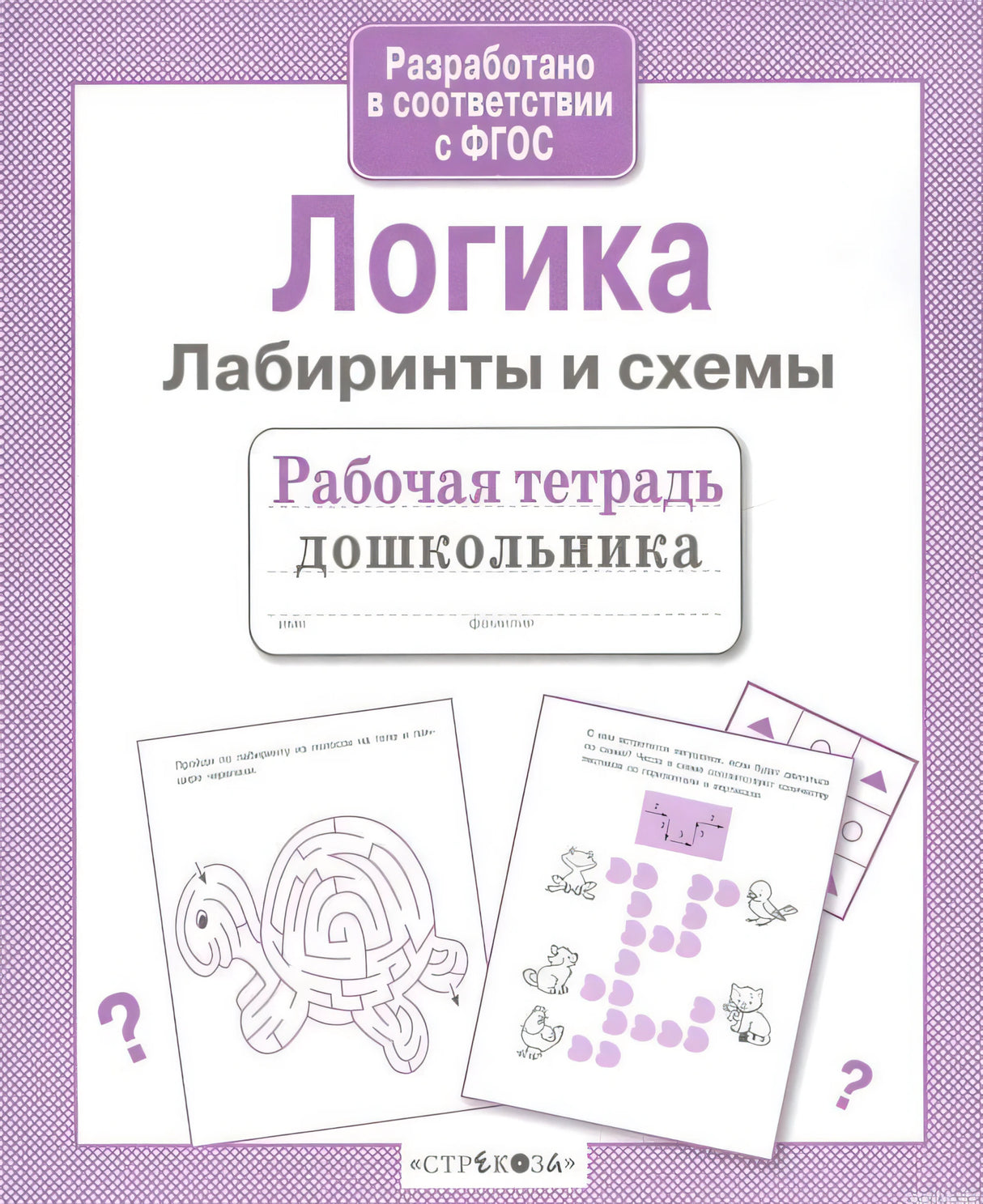 Рабочая тетрадь дошкольника «Логика. Лабиринты и схемы» для развития логики и подготовки к школе.