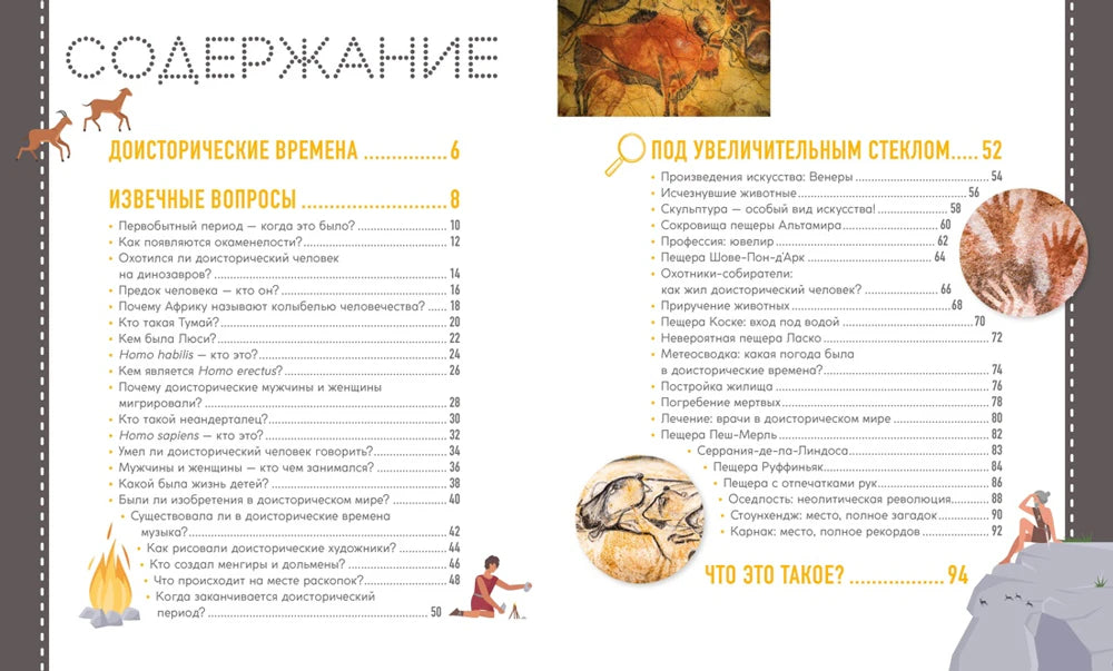 Разворот «Содержание» книги
