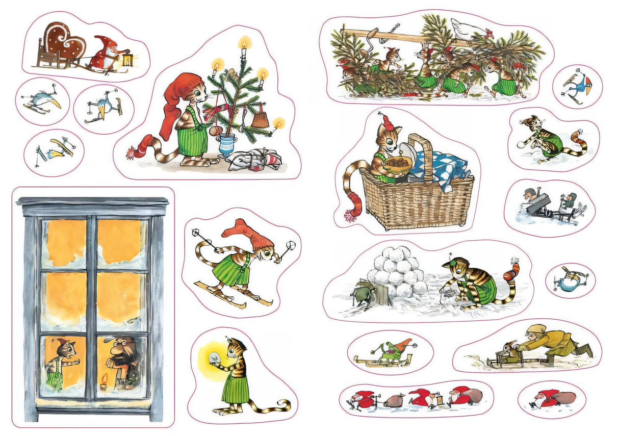 Петсон и Финдус. Рождественские головоломки (+наклейки) 9785001142690