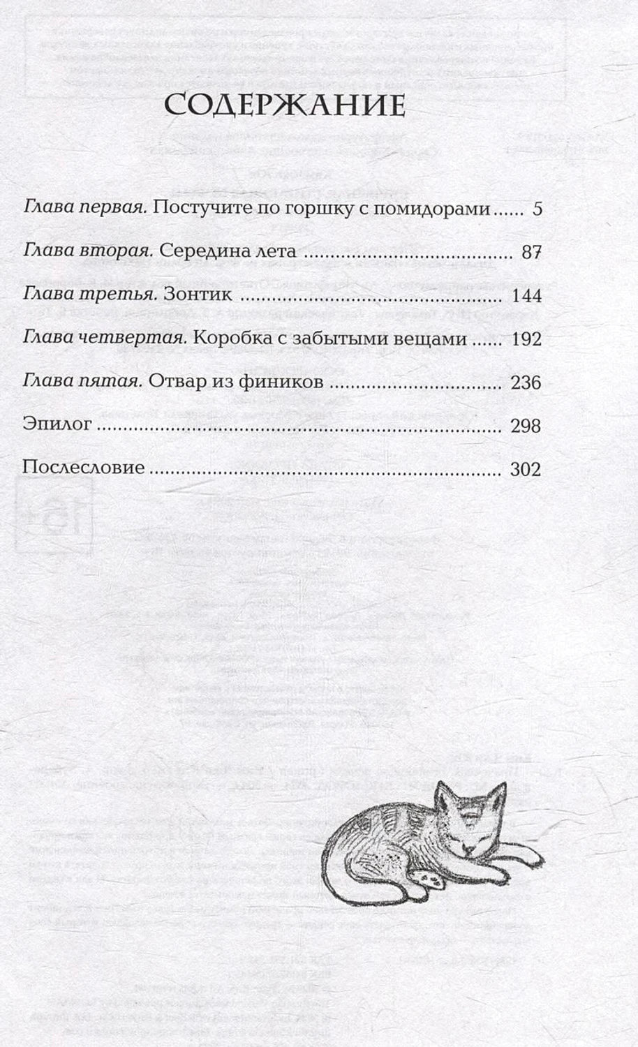 Содержание: главы о помидорах, лете, зонтике, забытых вещах, отваре из фиников
