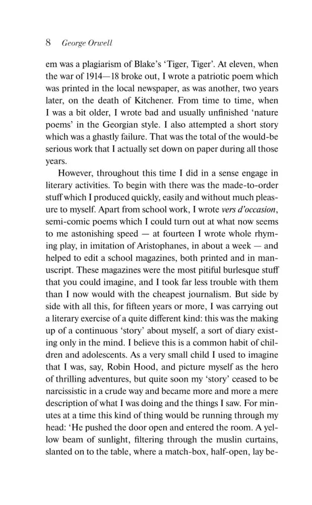 Страница 8 эссе Why I Write? с английским текстом