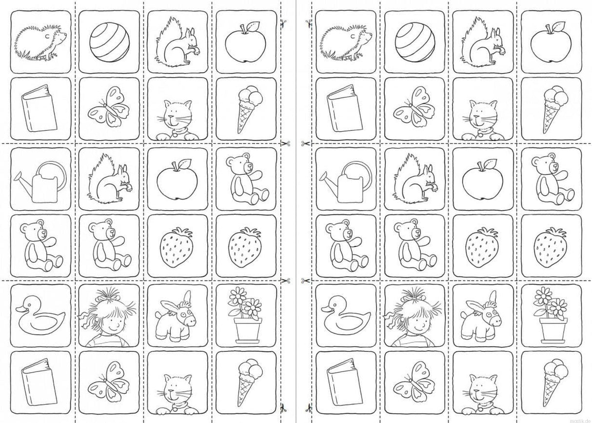 Развивающая тетрадь «Логика. Времена года»: пример игры «Домино»