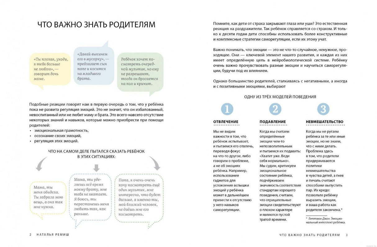 Советы родителям по работе с детскими эмоциями из книги "Это - мои эмоции. Вина, ревность, зависть, страх"