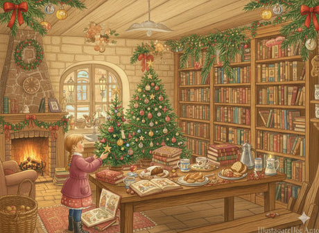 Новогодний книжный магазин