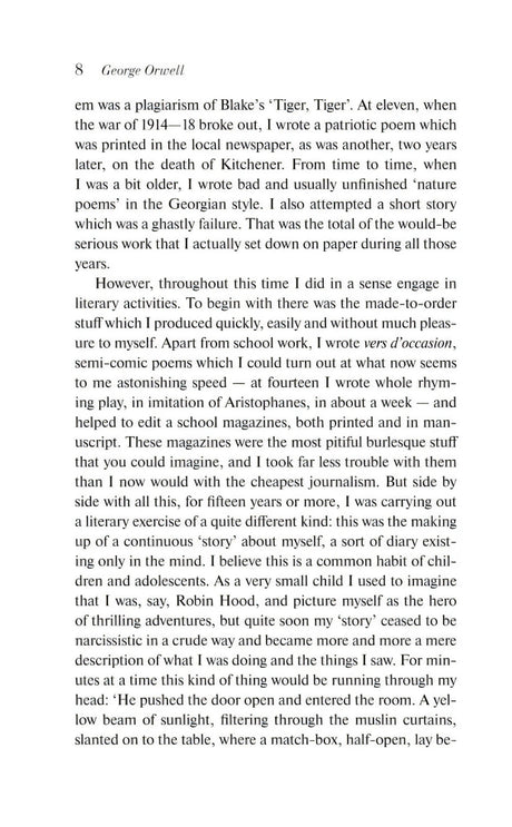 Страница 8 эссе Why I Write? с английским текстом