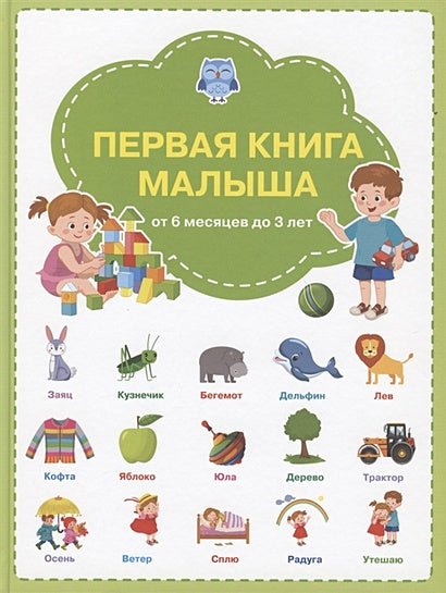 Обложка Первая книга малыша: от 6 месяцев до 3 лет 978-5-00132-202-3
