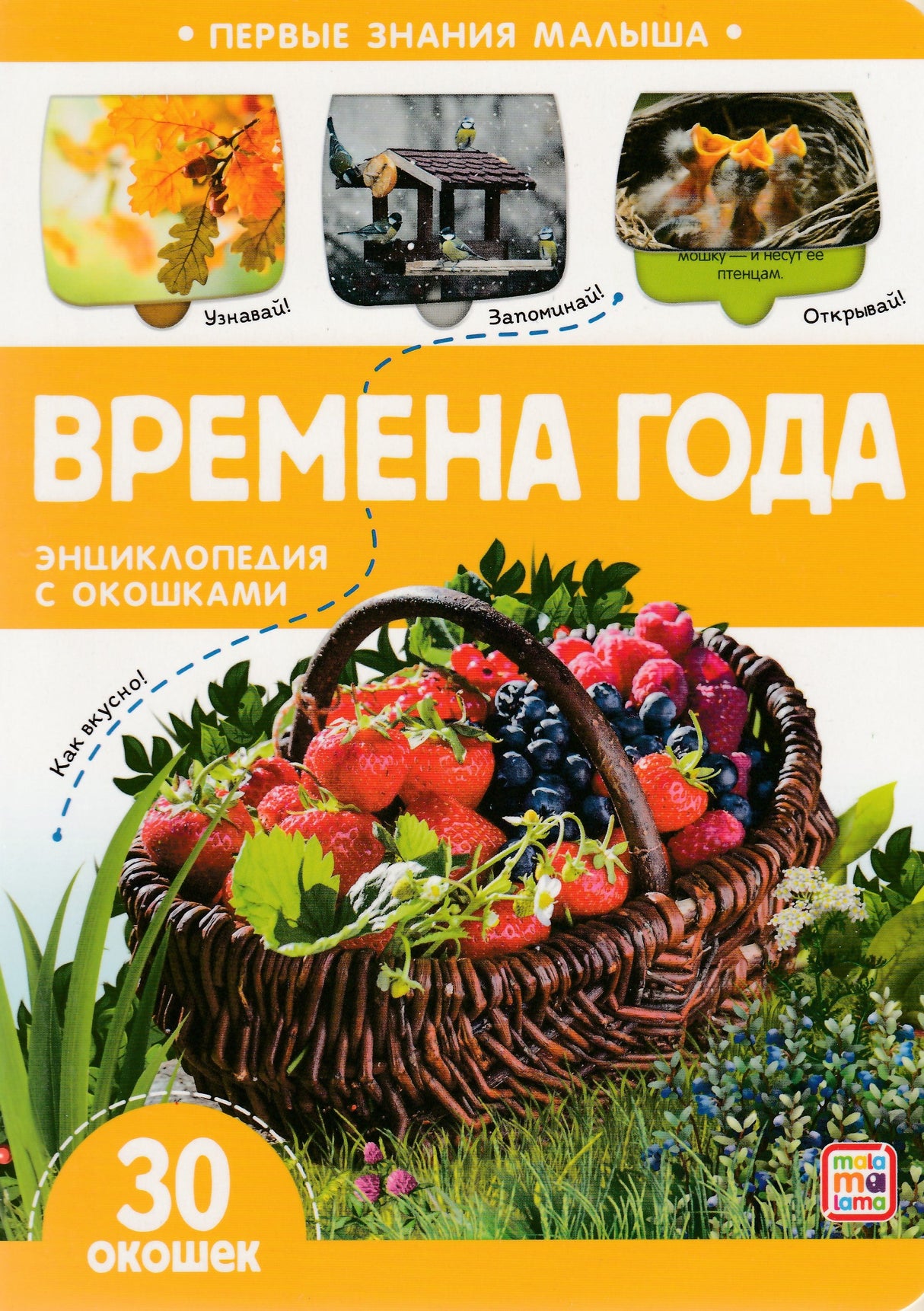 Времена года: книжка с окошками