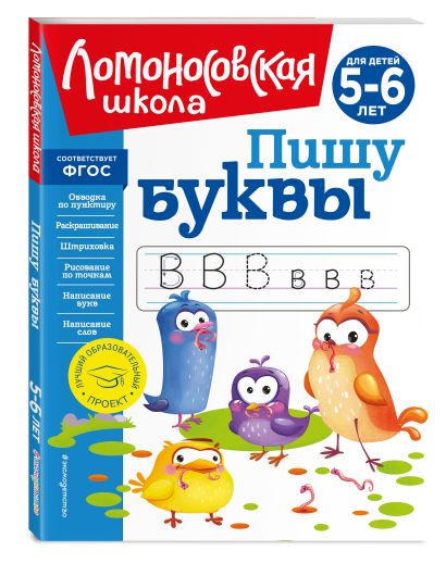 Обложка Пишу буквы: для детей 5-6 лет (новое оформление) 978-5-04-172409-2