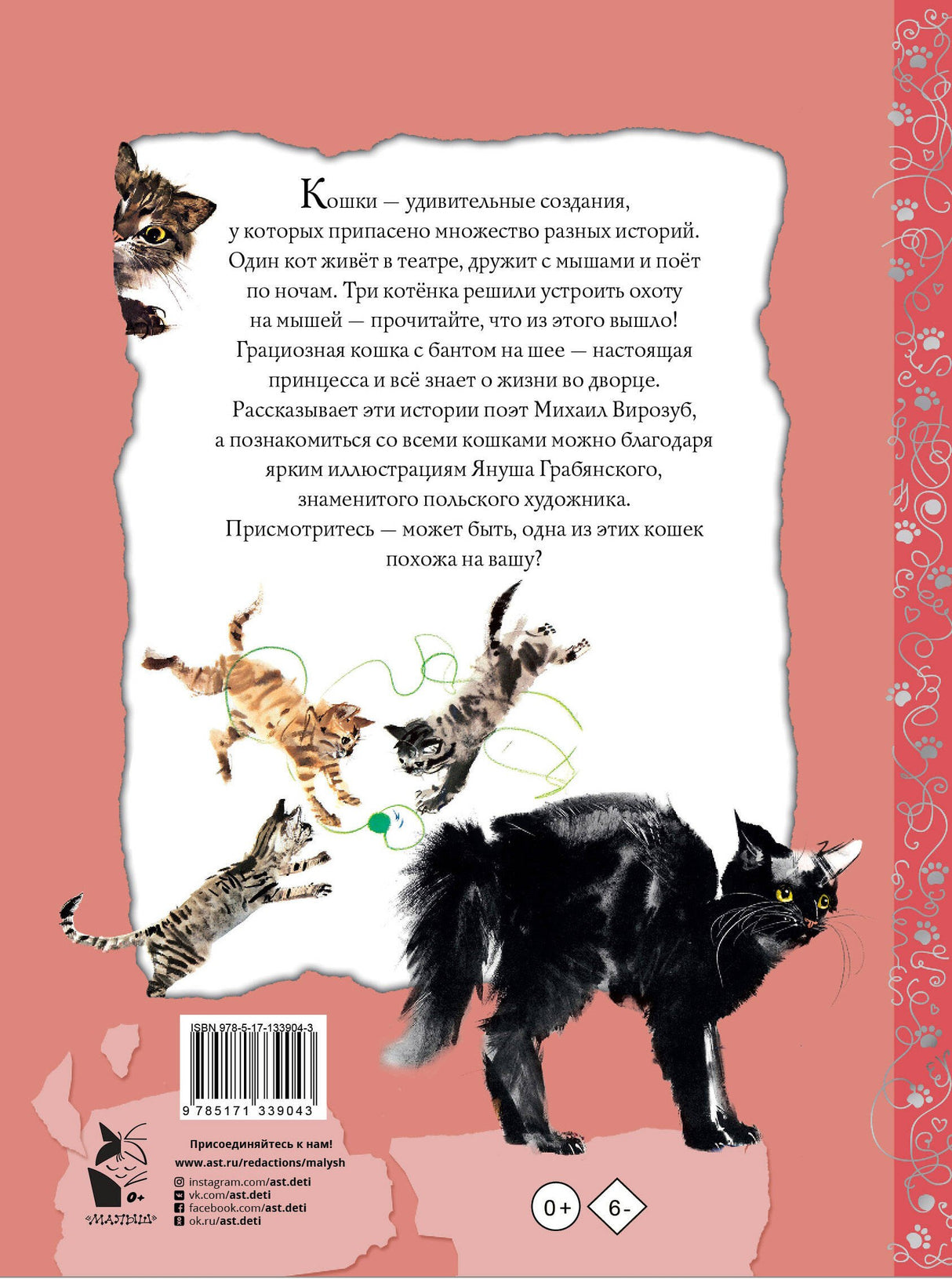 Удивительные кошачьи истории 9785171339043