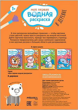 Моя первая водная раскраска. В деревне 978-5-4315-3532-1 - 0