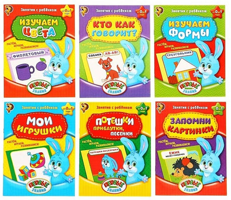 Обложка Обучающие книги. Полный годовой курс. Занятия с ребенком от 0 до 1 года. Комплект из 6 книг 978-5-906809-76-6