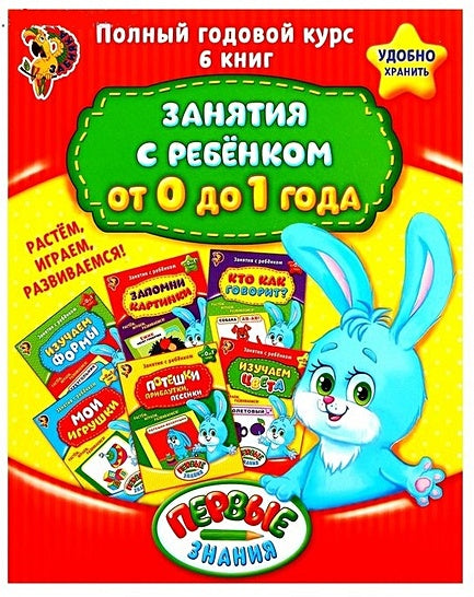 Обучающие книги. Полный годовой курс. Занятия с ребенком от 0 до 1 года. Комплект из 6 книг 978-5-906809-76-6 - 0