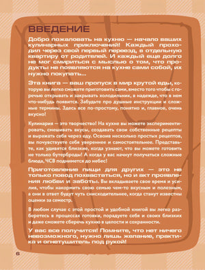 Страница «Введение» с текстом на оранжевом фоне