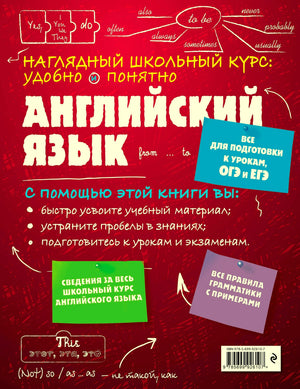 Задняя обложка с описанием пособия, цветными стикерами и штрихкодом