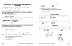 Разворот страниц 28–29 о some/any и глаголе to be в Past Simple