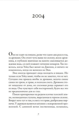 Начало части «2004», страница 7 романа «Айдахо».