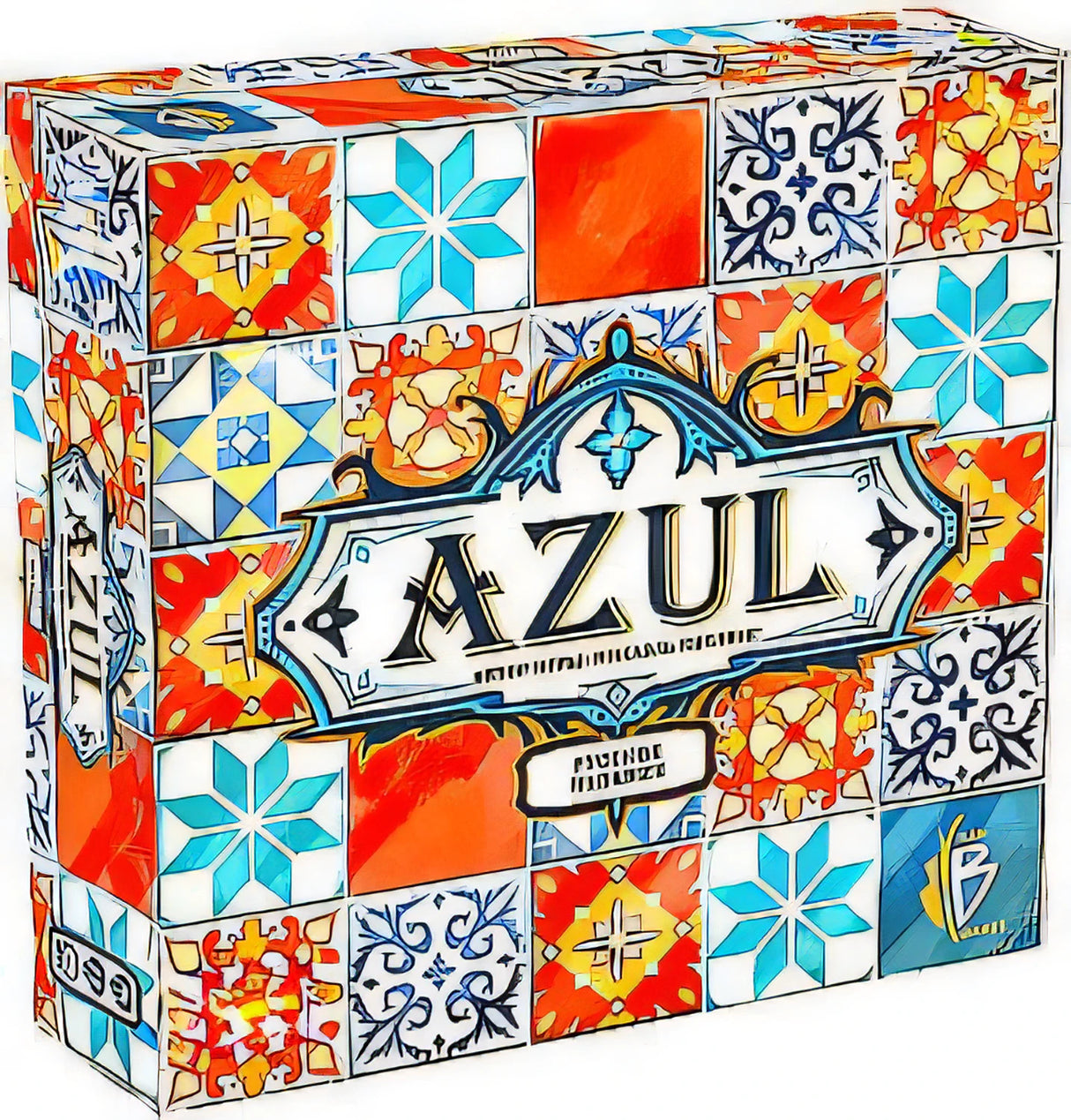 Лицевая сторона коробки Azul — мозаика из цветных португальских плиток, «Русское издание», Next Move