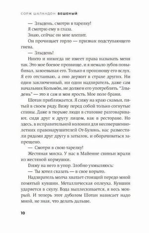 Страница 10 романа «Бешеный» с текстом главы