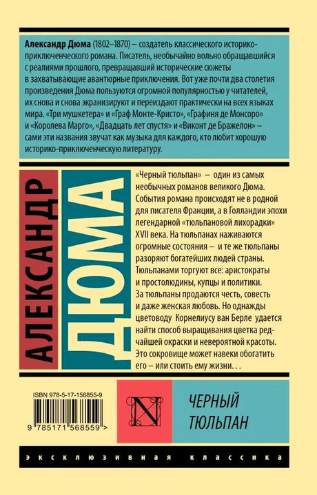 Плоская задняя обложка книги с аннотацией, ISBN и оформлением серии.