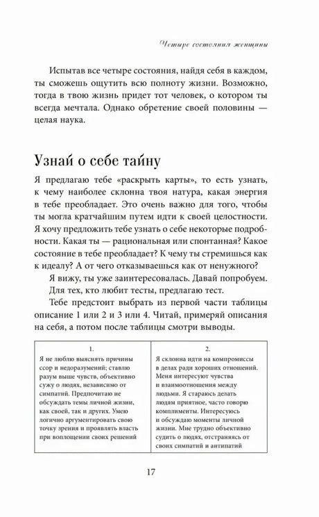Страница 17 «Узнай о себе тайну» с тестом