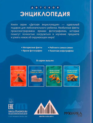 Задняя обложка с аннотацией серии и миниатюрами книг