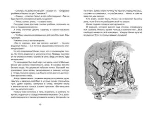 Разворот с гномом у сундука и Нильсом, страница 12