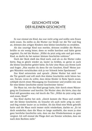Первая страница немецкого рассказа «Geschichte von der Kleinen Geschichte»