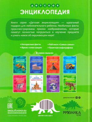 Зелёная задняя обложка с аннотацией, книгами серии и штрихкодом