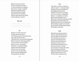 Разворот со стихами романа, страницы 15–16
