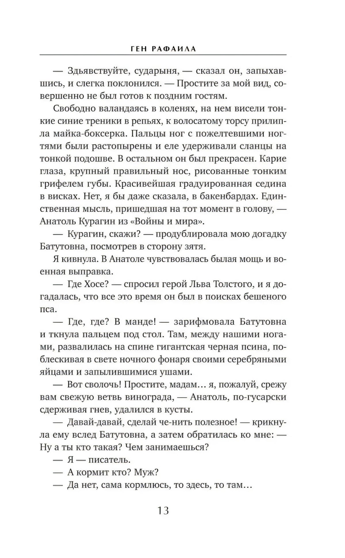 Страница 13 с текстом романа «Ген Рафаила»