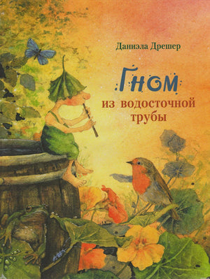 Обложка книги "Гном из водосточной трубы" с иллюстрацией гнома