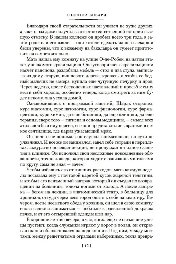 Текст романа «Госпожа Бовари», страница 15.