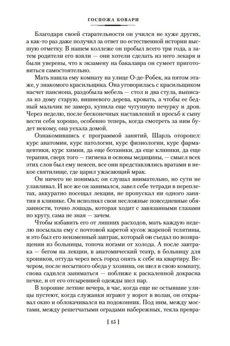Текст романа «Госпожа Бовари», страница 15.