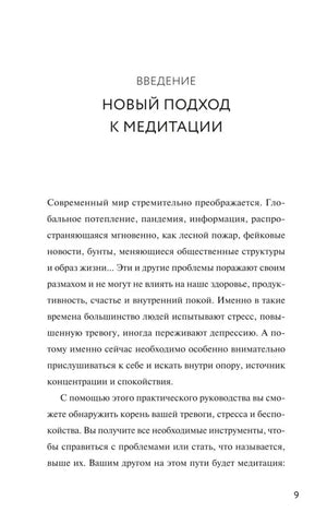 Страница 9: введение «Новый подход к медитации».