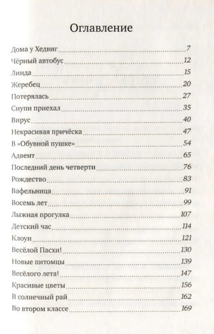 Оглавление книги со списком глав