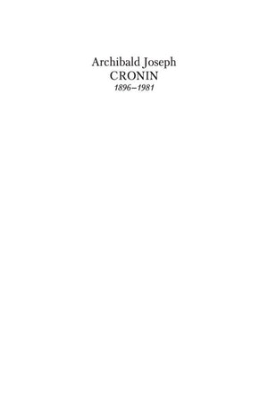 Фронтисписная страница с именем Archibald Joseph Cronin и годами жизни