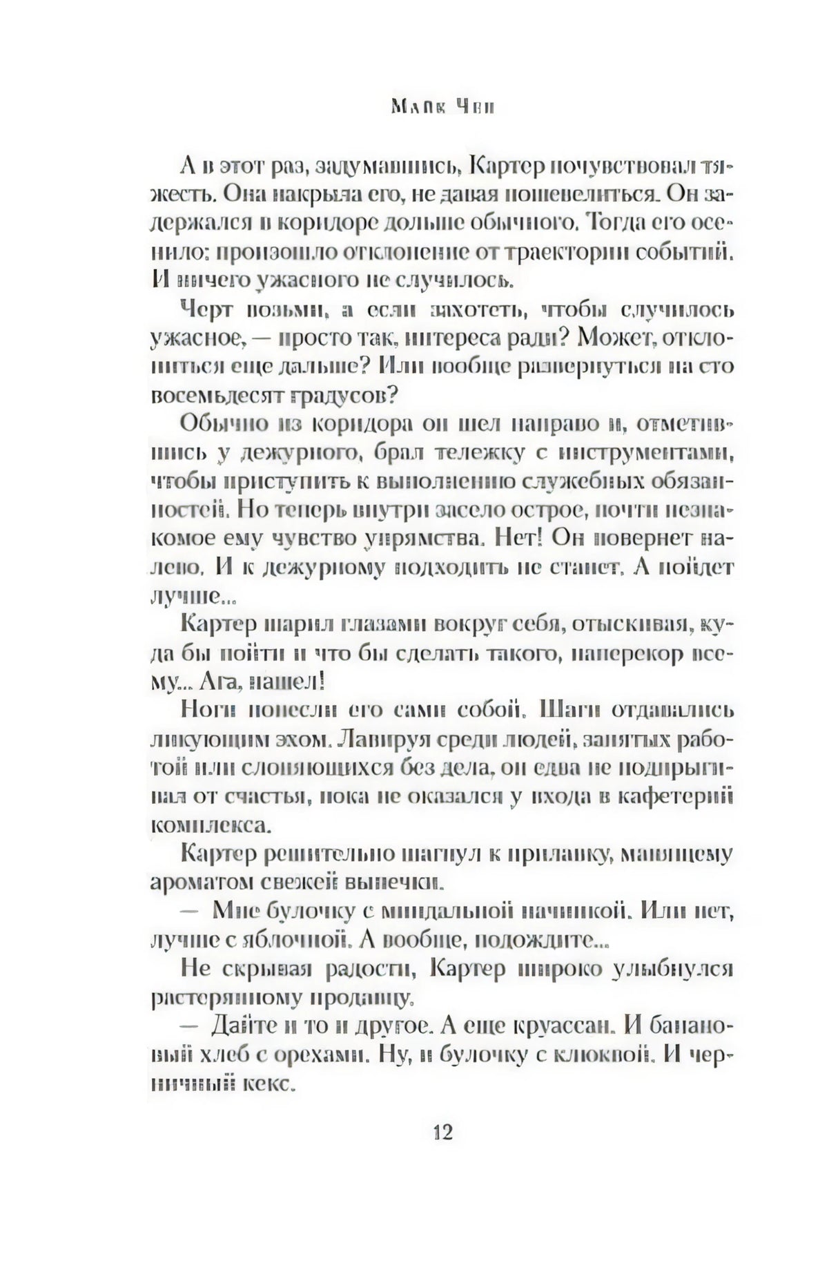 Страница 12 с продолжением текста романа