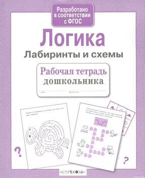 Рабочая тетрадь дошкольника «Логика. Лабиринты и схемы» для развития логики и подготовки к школе.