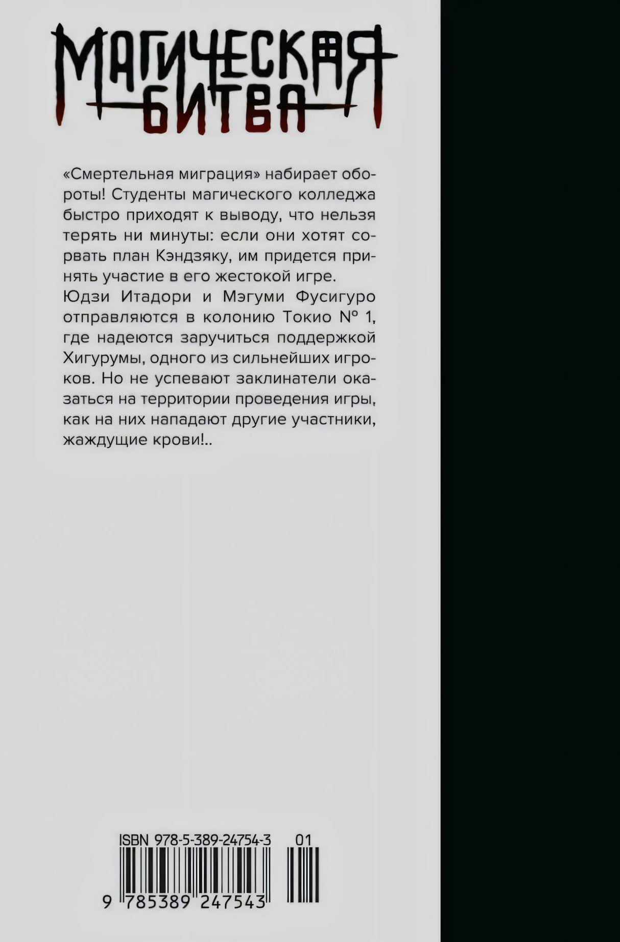 Задняя обложка с аннотацией и штрихкодом